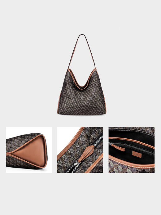 【2F】DISSONA迪桑娜女包幸运锦囊hobo包老花包单肩手提包通勤包腋下包 商品图1