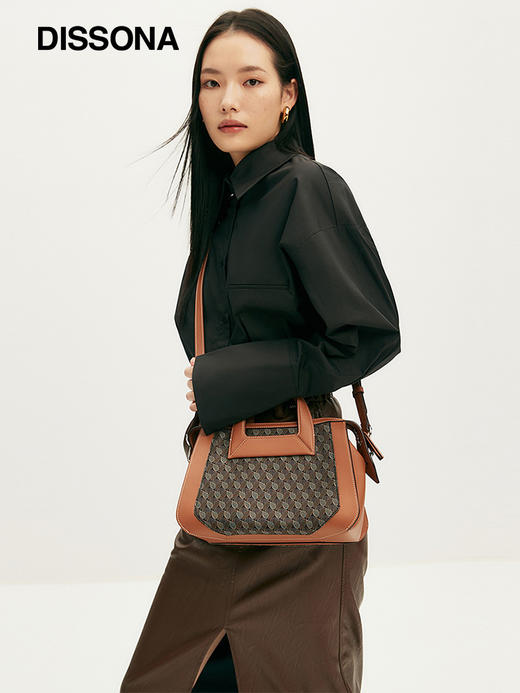 【2F】DISSONA迪桑娜幸运锦囊hobo包老花单肩斜挎包手提包通勤托特女包 商品图1