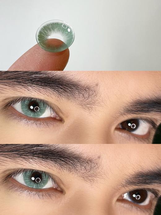 Pfgirl·年抛  蛇蝎美人 14.2  太牛了！甜妹也能轻松驾驭的混血绿瞳！戴上去真滴很像芭比娃娃‼️ 迪士尼在逃公主又美又欲！！  国产0-800度<一副两片> 商品图3