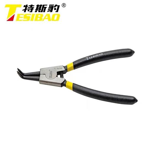 特斯豹8寸外弯卡簧钳子外卡钳黄钳卡环钳子8寸卡黄钳弹簧钳1个 商品图0