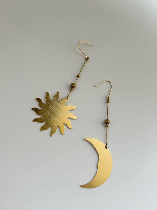 OKRA | Sacred Duo (small) Earrings TE2 [不对称耳环] 商品图0