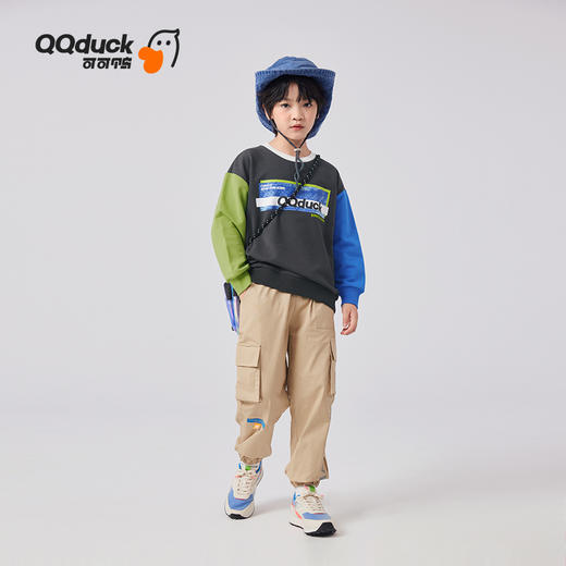 【清仓捡漏】【120-160】【可可鸭】男童春秋款多彩卫衣 商品图3