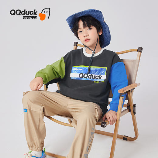 【清仓捡漏】【120-160】【可可鸭】男童春秋款多彩卫衣 商品图1