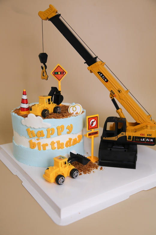 吊车工程蛋糕 商品图0
