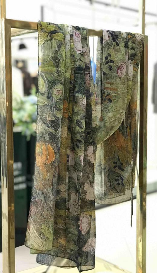 优品堂【水墨朦胧】桑蚕丝长巾 商品图4