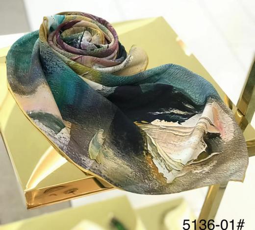 优品堂【亭亭玉立2】110x110桑蚕丝方巾 商品图10