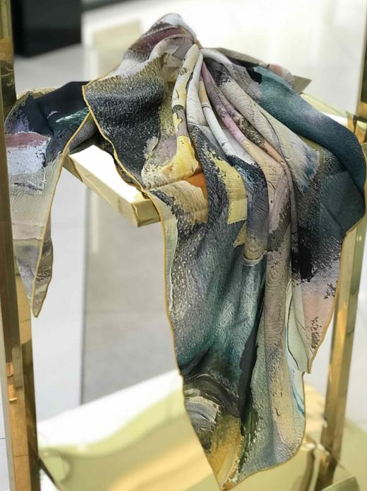 优品堂【亭亭玉立2】110x110桑蚕丝方巾 商品图8