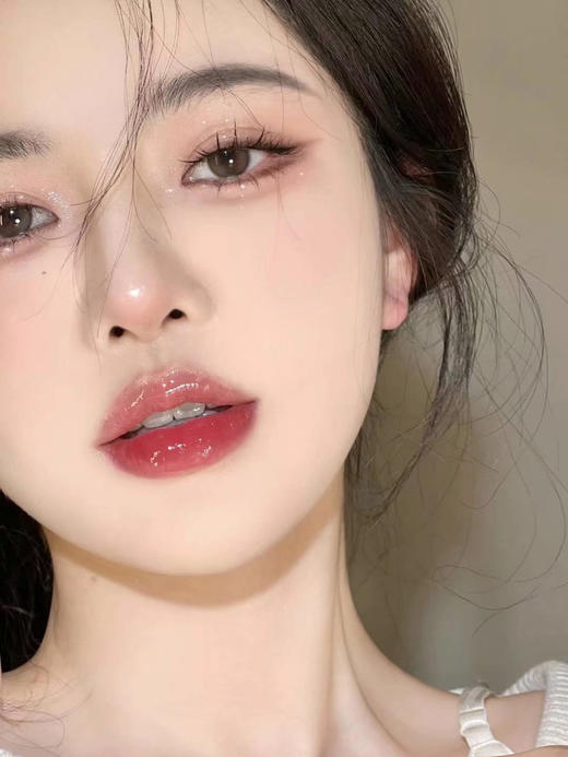 mosiki 小糯米 水光小棕环2.0升级版 柔光裸杏色又透又亮又年龄；着色13.4mm/年抛/备注双眼度数 商品图2