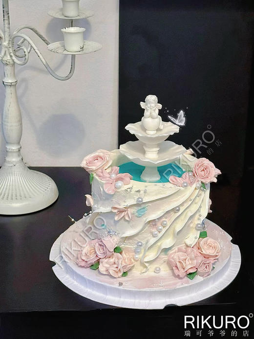 【许愿池】复古手绘鲜果蛋糕 商品图1