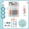 晨光文具米菲迷你荧光笔小号彩色银光笔六色迷你便携口袋斜头记号笔彩色划重点笔萤光标记笔 商品缩略图1