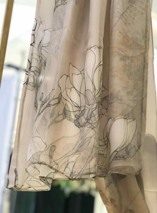 优品堂【梦蝶影颜】双层双面桑蚕丝披肩长巾 商品图10