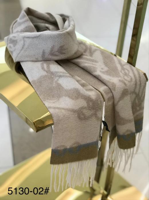 优品堂【墨香】软黄金系列“羊绒”印花长巾 商品图7