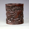 官代流传°黑檀深浮雕笔筒（微裂） 商品缩略图0