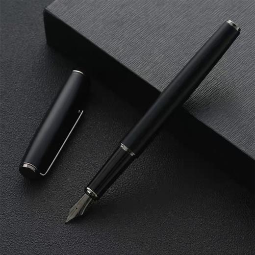 优尚S117炫黑铱金钢笔毕加索品牌黑武士明尖墨水笔硬笔书法签字笔签名笔 商品图1