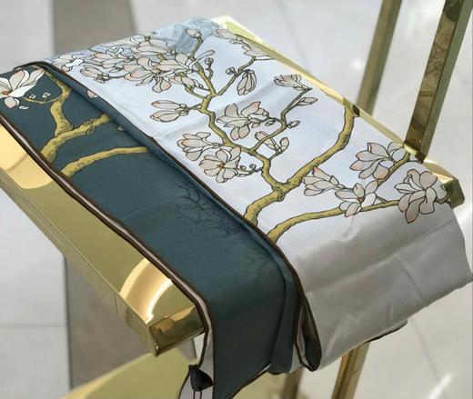 优品堂【曼妙花颜】重磅桑蚕丝长巾披肩两用 商品图7
