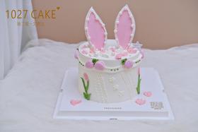 1027CAKE | 翻糖  粉色系 兔耳朵