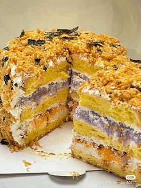 【三款】芋泥咸蛋黄肉松奶油蛋糕（需提前两个小时预订）