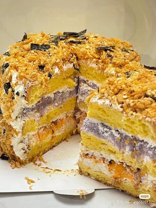 【三款】芋泥咸蛋黄肉松奶油蛋糕（需提前两个小时预订） 商品图0