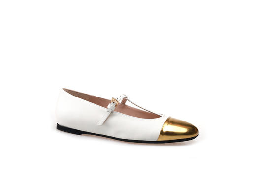 豪麟名鞋奥莱N°21 女鞋平底鞋牛皮革N16010P白色  原价6600元 商品图0