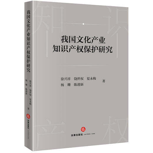 我国文化产业知识产权保护研究 徐兴祥 饶世权 夏永梅 杨珊 陈迎新著 法律出版社 商品图0