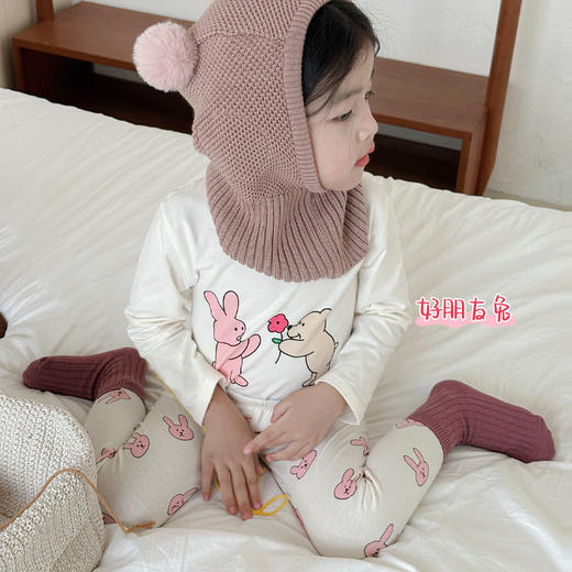 【火火兔甄选】【儿童睡衣套装秋冬男女童宝宝A类纯棉卡通莱卡家居服内衣两件套】甄选新疆长绒棉，云感棉 柔软 透气 不闷汗，直筒宽松版型 穿上就不想脱的舒适，多种颜色选择，色牢度高 不易掉色。 商品图11