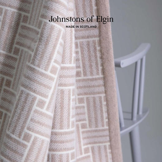 Johnstons of Elgin编织羊毛混纺家居毯舒适休闲毛毯 商品图1