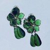 北京仓｜Gripoix Paris-Tropical Flower-帝王绿 花朵 耳环［法国设计师］ 商品缩略图4