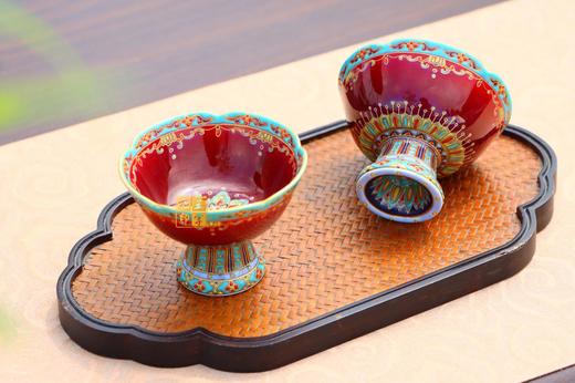 郎红敦煌高脚对杯 商品图0