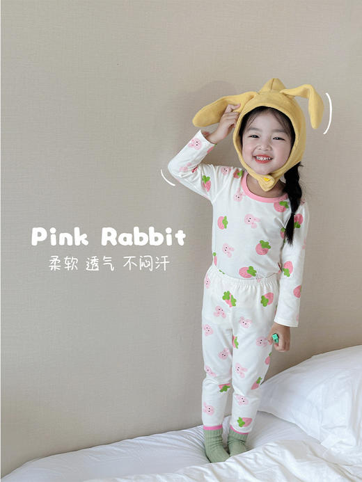 【火火兔甄选】【儿童睡衣套装秋冬男女童宝宝A类纯棉卡通莱卡家居服内衣两件套】甄选新疆长绒棉，云感棉 柔软 透气 不闷汗，直筒宽松版型 穿上就不想脱的舒适，多种颜色选择，色牢度高 不易掉色。 商品图1