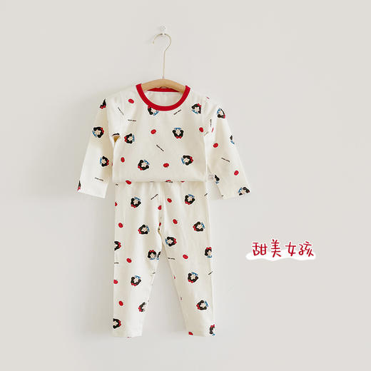 【火火兔甄选】【儿童睡衣套装秋冬男女童宝宝A类纯棉卡通莱卡家居服内衣两件套】甄选新疆长绒棉，云感棉 柔软 透气 不闷汗，直筒宽松版型 穿上就不想脱的舒适，多种颜色选择，色牢度高 不易掉色。 商品图13
