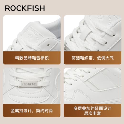 【防泼水超纤皮】Rockfish 903厚底不怕湿增高板鞋休闲鞋（35-39码） 商品图5