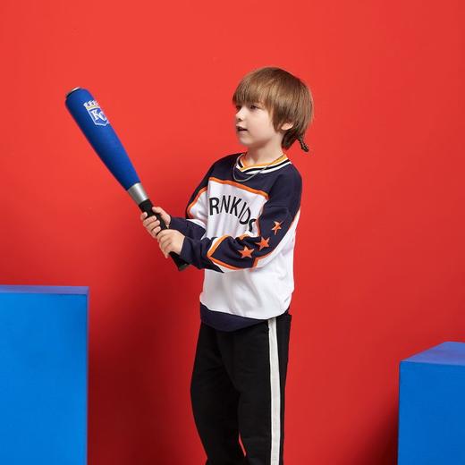 米妮哈鲁儿童春秋卫衣时尚运动潮流网红短款可爱图案拼接色【Mini】 商品图4