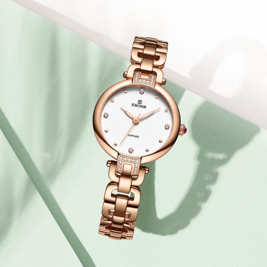 依波表EBOHR 大师系列女士石英表复古优雅防水手表送女友礼物5160 商品图3