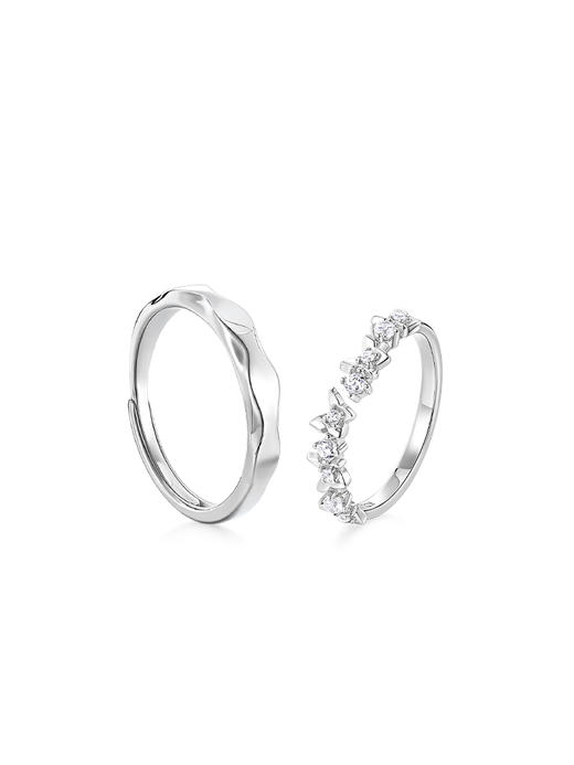 KADER卡蒂罗 蝴蝶恋语情侣对戒 925银戒指小众设计2023新款爆款七夕礼物 商品图4