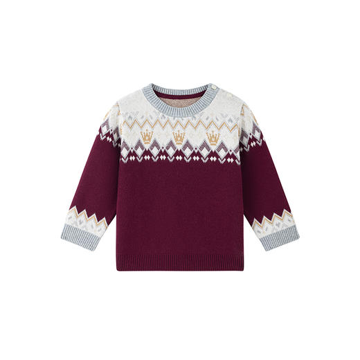 【商场同款】英氏儿童毛衣秋冬保暖羊毛衫套头衫男童外出打底 商品图4