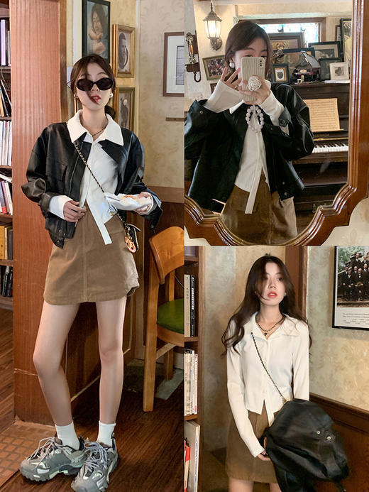 <曾小咸推荐>【街头艺术家】3色皮衣 商品图4