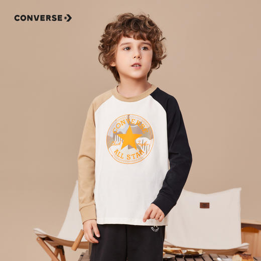 CONVERSE 秋 大童 小童 长袖T恤 CNVN-LS-D133 商品图0