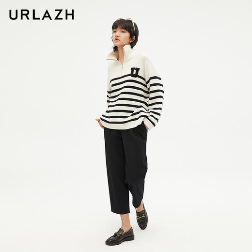 XS1S1有兰 黑色简约宽松休闲裤IM3PA28 商品图3