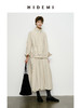 HIDEMI 褶皱花苞感做旧感水洗棉立体剪裁短款立领薄外套套装 商品缩略图2