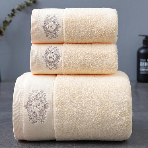 【三件套！五星级酒店专用】细腻柔软，质感舒适。五星级酒店专用，纯棉白色大浴巾，宾馆用品、民宿用品专用！-li 商品图2