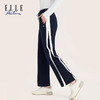 ELLE Active 百搭女士休闲裤透气弹力亲肤长裤早秋时尚阔腿裤 商品缩略图3