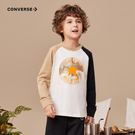 CONVERSE 秋 大童 小童 长袖T恤 CNVN-LS-D133 商品图3