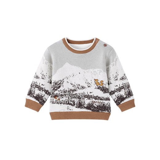 【商场同款】英氏毛衣暖绒加厚保暖套头毛衫针织衫秋冬季 商品图4