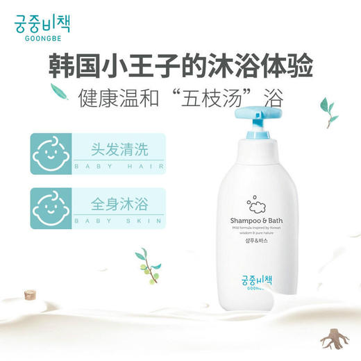 宫中秘策套盒韩国新生儿洗发水沐浴露润肤乳面霜六件套装礼盒儿童 商品图2