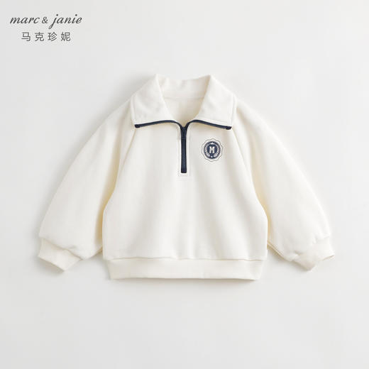 【学院风】马克珍妮秋装新款 男女童时尚翻领卫衣上衣231210 商品图1