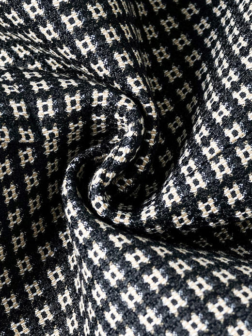 剩S 【 现货】米思阳2024秋季新款OL职场风格纹西装戗驳领一粒扣长袖外套女2686 商品图3