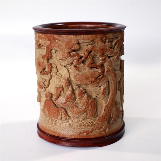 五老图°竹笔筒 商品图0