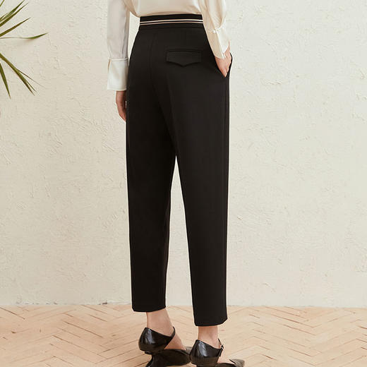 玳莎直筒烟管裤女秋季新款垂感休闲裤显瘦小个子职业西装裤  DC36307 商品图3