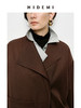 HIDEMI 不对称设计感翻领廓形口袋精纺羊毛中长款风衣 商品缩略图6