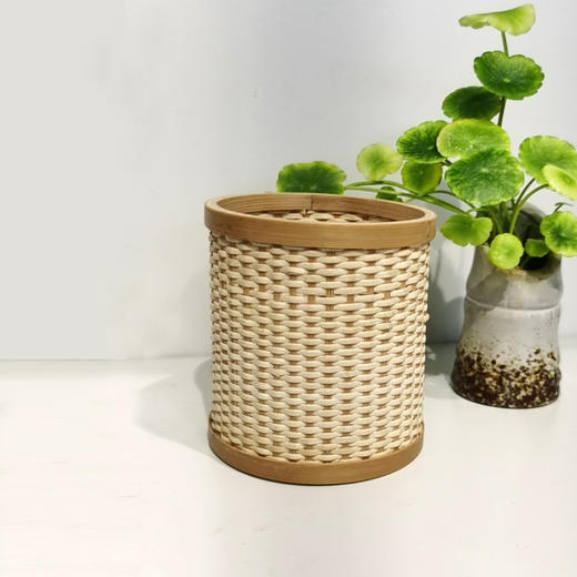 藤编小笔筒/茶筒（损坏） 商品图2